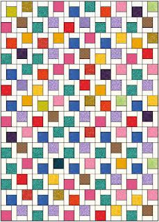 The QuiltNotes Learning Center: 1125 Falling Squares Quilt Block Tutorial | Block of the Day 2023 Scrap Quilt Patterns Free Simple, Solid Fabric Quilts, 4 Patch Quilt, Squares Quilt, Charm Square Quilt, Charm Squares, I Spy Quilt, 9 Patch Quilt, Nine Patch Quilt