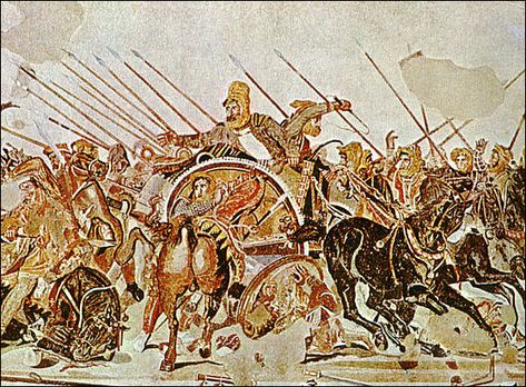 ALEXANDER THE GREAT'S MARCH OF CONQUEST | Facts and Details Battle Of Gaugamela, Battle Of Issus, Greek Paintings, Hellenistic Period, Pompeii And Herculaneum, Roman Mosaic, Persian Empire, Greek History, Roman Art