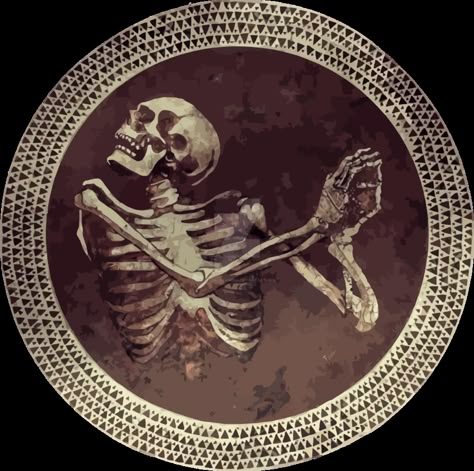 Hannibal Full Ringed Dancing Skull vectorized by goncalocamboa Hannibal Tattoo, Hannibal Series, Skeleton Sticker, Nbc Hannibal, Dancing Skeleton, Hannibal Lecter, Tableau Art, Arte Inspo, Memento Mori