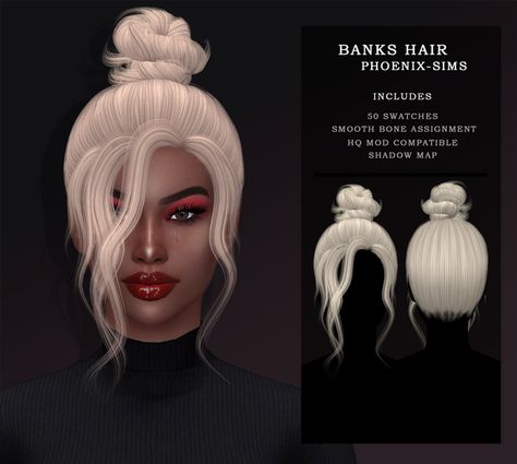 Ts4 Hair, Mods Sims 4, Die Sims 4, Sims 4 Black Hair, Pelo Sims, Play Sims, Sims 4 Teen, Sims 4 Dresses, The Sims 4 Download