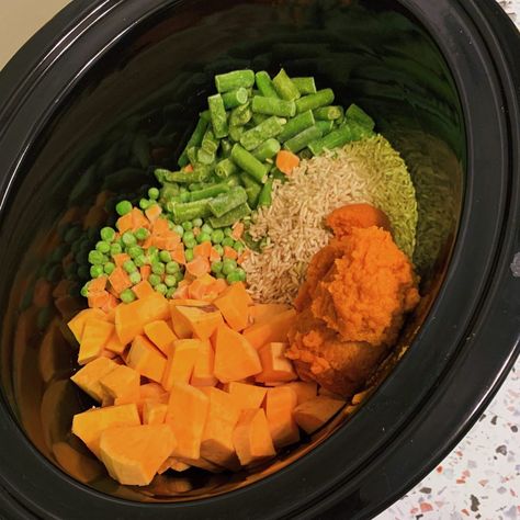 Crock Pot Dog Food, Dog Food Recipes Crockpot, Chicken Dog Food Recipes, Foods Dogs Can Eat, Dog Lifestyle, Senior Dog Food Recipes, Diy Dog Food, Make Dog Food, Colorful Hairstyles