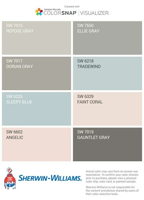 Taupe House Blue Shutters, Poised Taupe, Pittsburgh Paint, Shutter Colors, Hangout Room, Mindful Gray, Blue Shutters, Repose Gray, Colour Chart