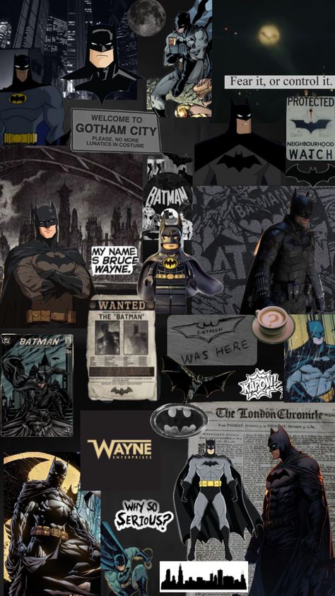 Joker And Batman Wallpaper, Batman Halloween Wallpaper, Batman Spiderman Wallpaper, Batman Collage Wallpaper, Batman Macbook Wallpaper, Bat Man Wallpepar, Cute Batman Wallpaper, Comic Wallpaper Aesthetic, Batman Ipad Wallpaper