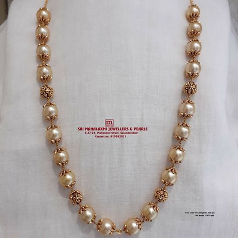 Nakshi Balls, Pearls Mala, Whatsapp Video Call, Temple Jewellery Earrings, India Shopping, Indian Wedding Jewelry Sets, Neck Pieces Jewelry, Gold Pearl Jewelry, Antique Necklaces Design