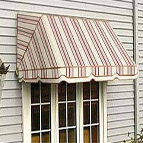 A common canvas window awning. Courtesy of anandinterior.com Canvas Awnings, Aluminum Awnings, Type Of Paint, Window Canopy, Metal Awning, Fabric Awning, Mansard Roof, Outdoor Awnings, Awning Canopy