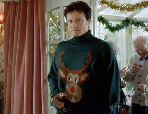 For starters, he’s the only man who can pull off a dorky Christmas sweater. | Community Post: 21 Reasons Mark Darcy Ruined All Other Men For You Tapsi Hapsi, 2000s Films, Bridget Jones Movies, Mark Darcy, Winter Core, Bridget Jones Baby, Bridget Jones Diary, Film Journal, Renee Zellweger