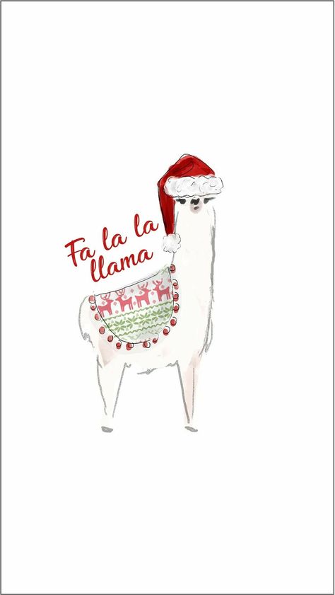 Llama Background, Christmas Lockscreens, Llama Wallpaper, Holiday Quotes Christmas, Festive Wallpaper, Christmas In The South, Backgrounds Winter, Iphone Inspiration, Christmas Phone Wallpapers