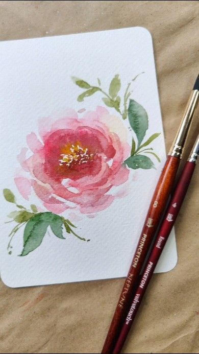 Peony Watercolor, Simple Watercolor Flowers, E Flowers, Watercolor Peonies, Learn Watercolor, Loose Watercolor, Flower Artwork, Watercolor Flower Art, Watercolor Paintings Tutorials