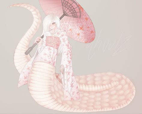 Anime Snake Lady, Snake Girl Oc, Snake Girl Art, Snake Woman Art, Snake Oc, Snake Person, Albino Ball Python, Snake People, Anime Snake