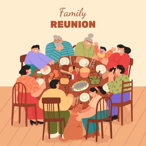 Vector gratuito ilustración de reunión f... | Free Vector #Freepik #freevector #hermanos #ilustracion-familia #ninos-padres #padres-familia Reunion Familiar, Creative Questions, Aesthetic Mobile, Graphic Design Aesthetic, Fun Trivia Questions, Trivia Question, Mobile Design Inspiration, Reunion Games, Family Reunion Games