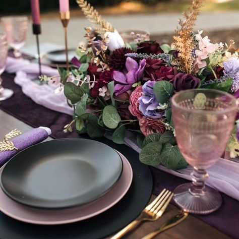 PURPLE - PLUM Wedding Decorations Package Plum Wedding Decorations, Plum Wedding, Table Ideas, Wedding Design, Wedding Designs, Wedding Table, Plum, Wedding Decorations, Purple