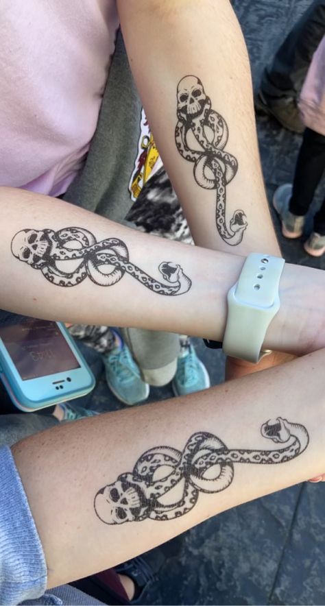 Tattoos For Trios, Dark Mark Tattoo, The Dark Mark, Dark Mark Tattoos, Mark Tattoo, Dark Mark, Temporary Tattoo, Tattoos And Piercings, Infinity Tattoo