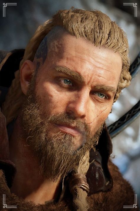 #acvalhalla Eivor Male, Male Eivor, Men's Facial Hair, Mens Facial Hair Styles, Assassin's Creed Valhalla, Assassin’s Creed, Assassins Creed, Facial Hair, Vikings