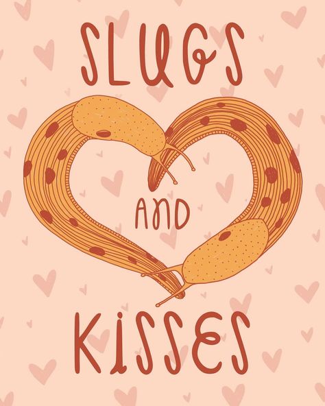 Just in time for Valentine’s Day…slug and kisses!!! . . . #romanticcard #valentinesday #slugsandkisses Banana Slugs, Eureka California, No Pen, Cottage Room, Romantic Cards, California Print, Cellophane Bags, Brown Kraft, Kraft Envelopes