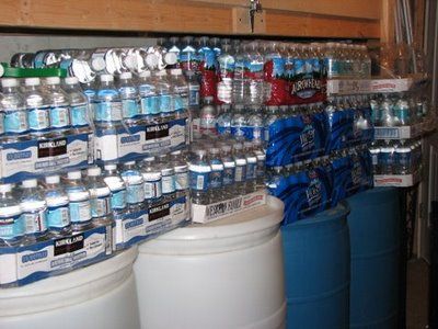 That's some water storage! Long Term Water Storage, Emergency Preparedness Food Storage, Provident Living, Water Survival, Emergency Preparedness Food, Water Storage Containers, Emergency Prepardness, Storing Water, Emergency Water