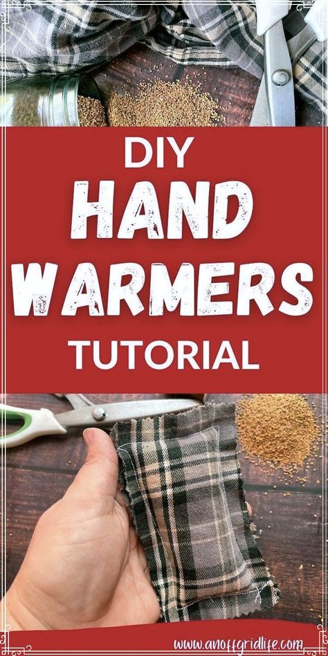 Learn how to make your own DIY hand warmers using flannel and rice! This easy tutorial will walk you through the steps to create eco-friendly hand warmers perfect for chilly weather. Reduce waste and keep your hands warm with these simple and reusable warmers that can be used over and over again. Diy Handwarmers, Diy Hand Warmers, Reusable Hand Warmers, Chunky Crochet Hat, Rice Heating Pads, Pinking Shears, Small Sewing Projects, Chunky Crochet, Christmas Sewing