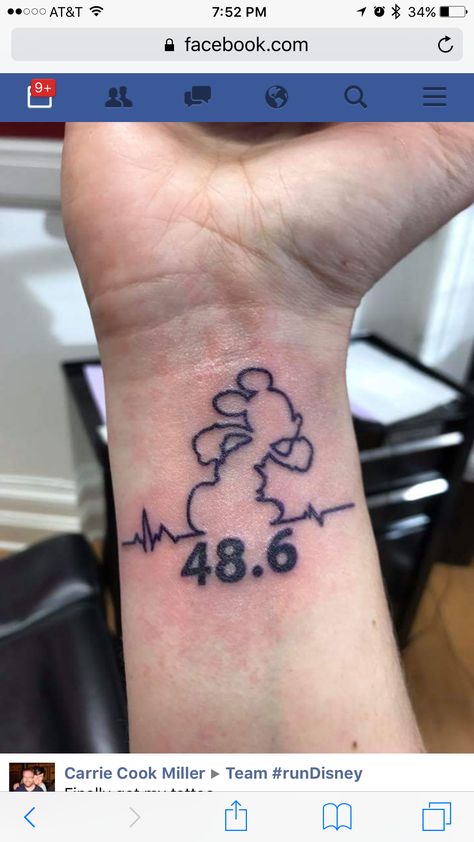 Dopey challenge tattoo idea Disney Running Tattoo, Dopey Challenge Tattoo Ideas, Run Disney Tattoo Ideas, Rundisney Tattoo, Dopey Challenge Tattoos, Run Disney Nails, Run Disney Tattoo, Dopey Tattoo Ideas, Run Disney Outfits