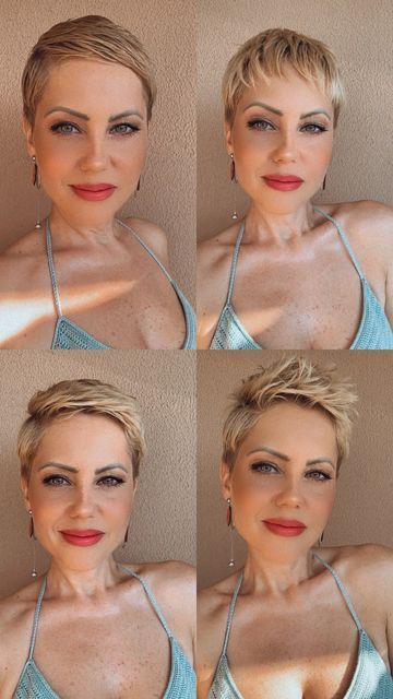 How To Style Short Hair, Style Short Hair, Short Hair Pixie Cuts, Super Short Hair, Edgy Short Hair, Very Short Hair, Short Pixie Haircuts, Hair Color And Cut, Hair Haircut