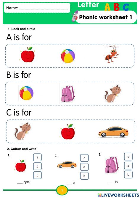 Worksheet Nursery English, Letter A B C Worksheet, Letter A And B Worksheet, C Letter Activities, A B C Worksheet, Kg2 Worksheets, A B C Alphabet, English Exam Papers, C Worksheet