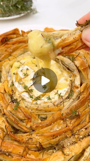 Antoniou Fillo Pastry on Instagram: "RUFFLED FILLO BAKED BRIE. Gooey melted brie cheese and crispy golden Fillo Pastry with za’atar - this show stopper is the perfect centrepiece for guests to gather around and enjoy at your next party. Find the recipe on our website (there is a link in out Instagram bio) or copy this link into your internet browser: https://antonioufillo.com.au/blog/recipes/ruffled-fillo-baked-brie

#partyfood #brie #fillo #filo #pastry #ruffled #ruffledfillo" Filo Dough Recipes Appetizers, Fillo Dough Recipes, Filo Recipes, Filo Pastry Recipes, Melted Brie, Filo Pastry, Za Atar, Apples And Cheese, Greek Cooking