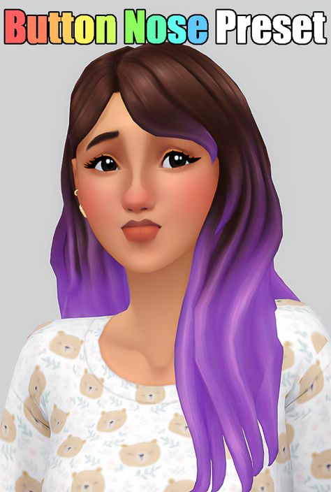 Button Nose Preset | Patreon Sims 4 Button Nose, Button Nose, New Mods, Sims 4, How To Become