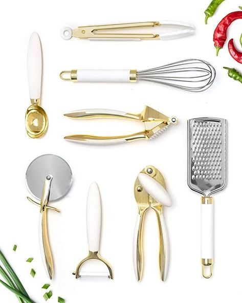 Gold Kitchen Utensils, White Kitchen Utensils, Wooden Cooking Utensils Set, Gold Utensils, Gold Kitchen Accessories, Wooden Cooking Utensils, Stainless Steel Kitchen Utensils, Utensils Set, Cheese Grater