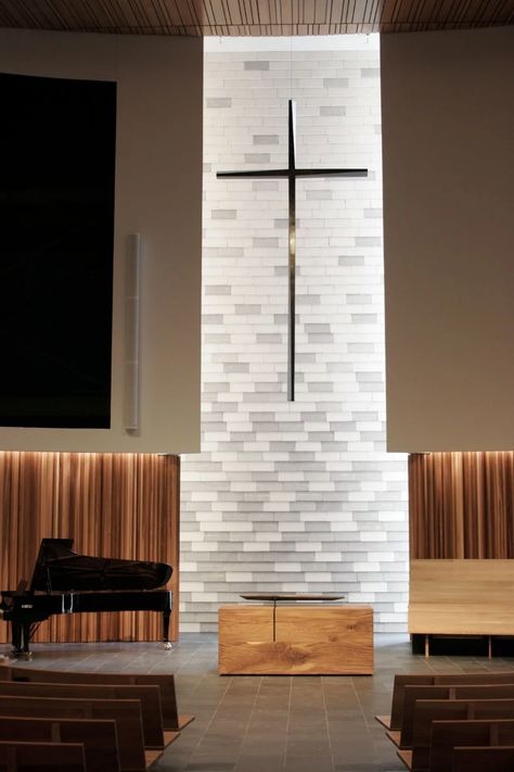 Contemporary Church Design, Church Lobby Design, Church Welcome Center, Podium Design, Church Branding, Altar Design, Church Interior Design, Church Furniture, Modern Church