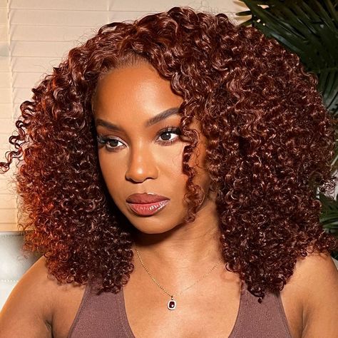 Hair Color Auburn Brown, Hair Bleach, Reddish Brown Hair, Auburn Brown, Hair Patterns, Hair Color Auburn, Kinky Curly Wigs, Curly Human Hair Wig, Sassy Hair