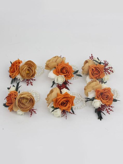 Burnt Orange Wedding Rose Flower Decoration – Page 2 – Rinlong Flower Orange Roses Wedding, Earthy Wedding Decorations, Rose Flower Decoration, Gold Wedding Decor, Burnt Orange Wedding, Rose Gold Wedding Decor, Wedding Flower Guide, Rose Petals Wedding, Burnt Orange Weddings