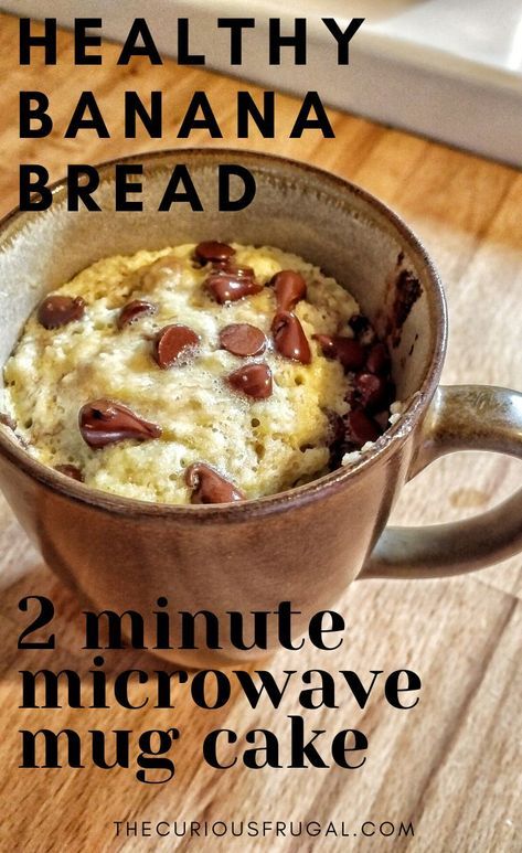 Banana Bread In A Mug, Microwave Banana Bread, Banana Bread Mug Cake, Bread In A Mug, Microwave Mug Cake, Banana Bread Mug, Microwave Mug Recipes, Roti Pisang, Banana Mug Cake