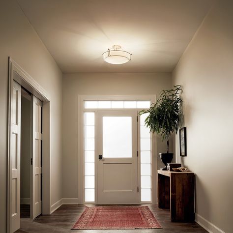 Front Door Light Fixtures, Kichler Lighting, Casa Exterior, Semi Flush Lighting, Flush Mount Light, Light Energy, Mount Light, Led Flush Mount, Modern Forms