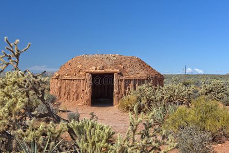 Hogan, traditional dwelling of the Navajo people royalty free stock photo Hogan House, Navajo Language, Navajo Culture, Petrified Forest, Indian Chief, Native American Heritage, American Indian Art, Native American History, American Heritage