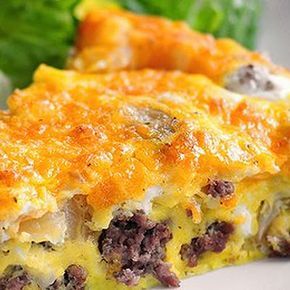 Cheeseburger Frittata, Savoury Treats, Keto Quiche, Frittata Recipe, Flavor Combinations, Cheese Quiche, Mince Recipes, Egg Dishes, Frittata Recipes