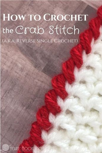 What is the crab stitch? Only the easiest crochet border stitch ever! I tend to use this as a border because of the way it works up, and it is beautiful! Crotchet Blankets, Easiest Crochet, Border Stitch, Reverse Single Crochet, Crochet Border, Crochet Unique, Confection Au Crochet, Crochet Edging Patterns, The Crab