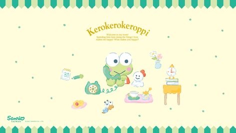 Keroppi Wallpapers Cute, Keroppi Wallpapers, Sanrio Keroppi, Cute Desktop, Wallpapers Cute, Background Desktop, Sanrio Wallpaper, Phone Background, What Makes You Happy