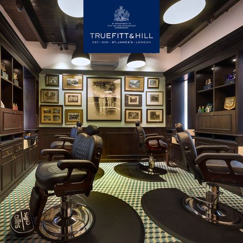 Truefitt & Hill has its presence all around the world, in various places from high end shopping malls, to stand alone shops to high end Hotels. High End Shopping, Mens Barbershop, Barber Equipment, Barbershop Design, Store Image, Beauty Parlor, Shopping Malls, All Around The World, Estilo Retro