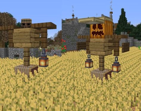 Minecraft Scarecrow, Minecraft Bookshelf, Scarecrow Design, Minecraft Wolf, Minecraft Costumes, Minecraft Ender Dragon, Make A Scarecrow, Iron Golem, Minecraft Seed