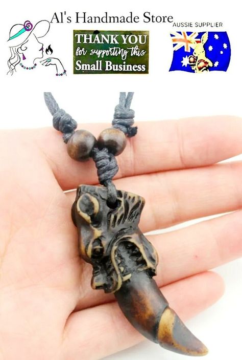 Check out NECKLACE YAK BONE DRAGON TOOTH ADJUSTABLE TRIBAL UNIQUE UNISEX 🇦🇺AUSSIE SUPPLY, the latest item I added on eBay! #eBay #eBaySeller https://ebay.us/OiLqCi Bone Dragon, Dragon Tooth, Bones, On Instagram, Instagram