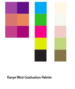 Kanye West Graduation Album Palette Kanye Color Palette, Kanye West Bracelet, Graduation Kanye West, Graduation Drawing, Graduation Album, Graduation Bear, Graduation Bracelet, Bracelet Ideas, Grad Gifts