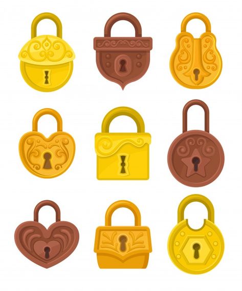 Flat   set of vintage padlocks decorated... | Premium Vector #Freepik #vector #design #character #cartoon #flat Small Coin Pouch, Pattern Design Drawing, Toddler Purse, Kids Purse, Keys Wedding, Vector Icons Illustration, Character Cartoon, Hand Drawn Vector Illustrations, Antique Keys