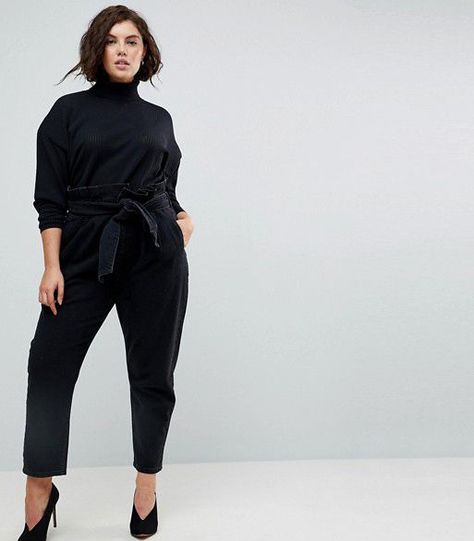 All Black Outfit For Work, Best Plus Size Jeans, Chic Black Outfits, Summer Clothes For Women, Minimalist Moda, Plus Size Workwear, Womens Clothing Websites, Minimalist Fashion Women, Asos Curve