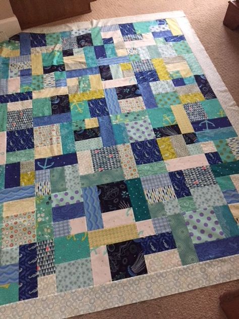 blue and green quilt top   winners Blue Green Quilt, Blue And Green Quilts Color Combos, Teal And Green Quilts, Green And Yellow Quilts Ideas, Blue And Green Quilt, Blue Yellow Quilt, Green Quilts, Hello Friday, Green Quilt