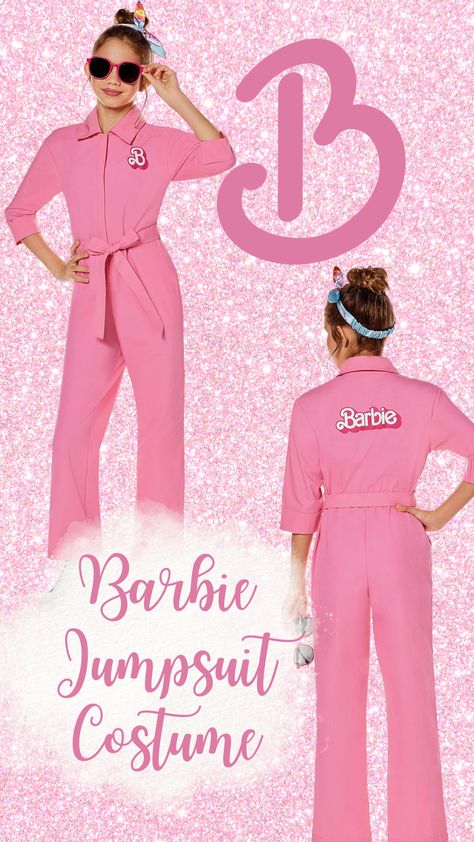 Barbie Jumpsuit Costume, Barbie Jumpsuit Outfit, Power Jumpsuit, Barbie Jumpsuit, Culture Outfits, Halloween Barbie, Barbie Halloween Costume, Jumpsuit Costume, Barbie The Movie