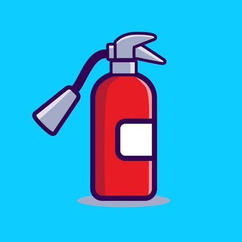 Fire Extinguisher Tattoo, Fire Extinguisher Illustration, Fire Extinguisher Drawing, Fire Extinguisher Art, Fire Extinguisher Ideas, Community Helpers Kindergarten, Arsenal Fc Wallpapers, Fire Vector, Fire Equipment