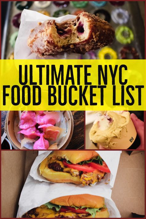 Must Go To Restaurants In Nyc, New York Must Eat, Nyc Must Eat, Top Places To Eat In Nyc, New York Convenience Store, New York Food Guide, Where To Eat In Manhattan, New York City Food Bucket Lists, Nyc Eats Bucket Lists