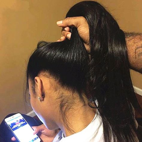 360 Frontal action! Made with Virgin Brazilian Hair! No shedding or tangling! www.princesshairgalleria.com Brazilian Straight Hair, Straight Lace Front Wigs, Long Black Hair, Human Hair Lace Wigs, Straight Human Hair, Brazilian Human Hair, Straight Wig, Wigs Hair Extensions, Wigs For Black Women