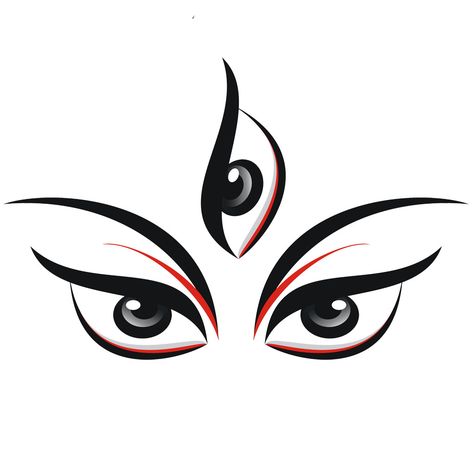 Kali Eyes Tattoo, Kali Ma Tattoo Simple, Durga Maa Eyes, Durga Maa Tattoo Design, Shiv Kali, Mahadev Shringar, Navratri Wallpaper, Shiva Tandav, Maa Kali Images