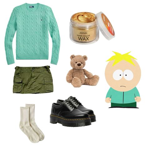 Butters Costume South Park, Southpark Costume, Butters Cosplay, Southpark Halloween, South Park Outfits, South Park Halloween Costume, South Park Costume, 2000s Halloween Costume Ideas, Hallo Costumes