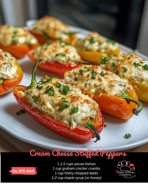 Indulge in the creamy and spicy goodness of these Cream Cheese Stuffed Peppers! Perfect for a party appetizer or a savory side dish. Follow the easy recipe on our Pinterest board to whip up a batch today. #stuffedpeppers #appetizer #recipeinspiration #creamcheese #spicygoodness Stuffed Small Peppers With Cream Cheese, Cream Cheese Bell Pepper Recipes, Stuffed Sweet Peppers Cream Cheese, Cream Cheese Stuffed Peppers, Sweet Pepper Recipes, Cream Cheese Appetizer, Bell Pepper Recipes, Turkey Breast Recipe, Cheese Stuffed Peppers