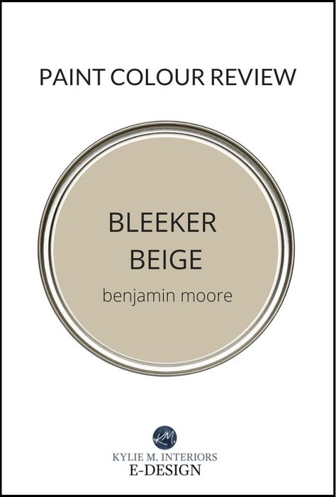 Benjamin Moore Bleeker Beige & Bennington Gray: Paint Color Review Benjamin Moore Tan, Benjamin Moore Bleeker Beige, Grant Beige Benjamin Moore, Benjamin Moore Beige, Manchester Tan Benjamin Moore, Bennington Gray, Bleeker Beige, Dark Gray Paint Colors, Kylie M Interiors